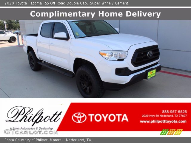 2020 Toyota Tacoma TSS Off Road Double Cab in Super White