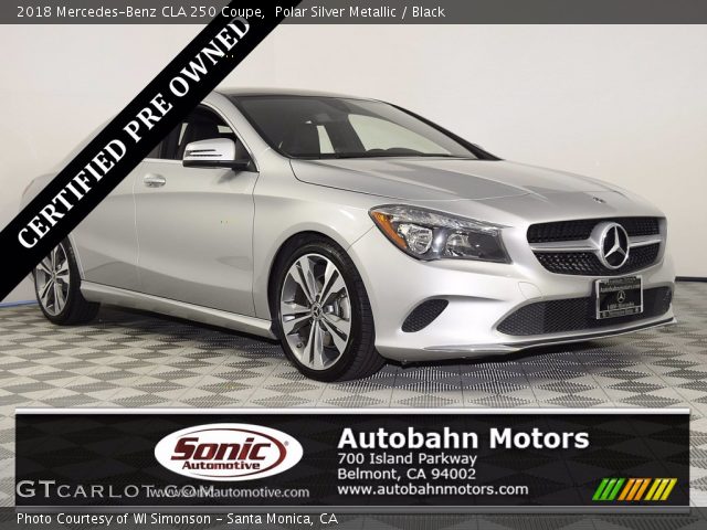 2018 Mercedes-Benz CLA 250 Coupe in Polar Silver Metallic