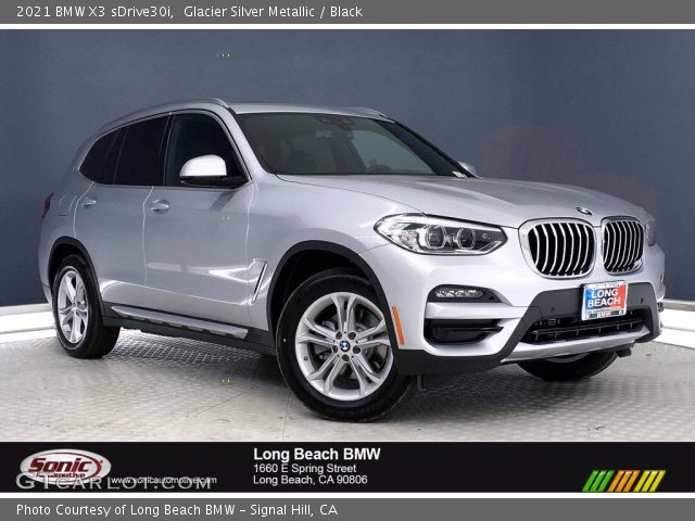 2021 BMW X3 sDrive30i in Glacier Silver Metallic