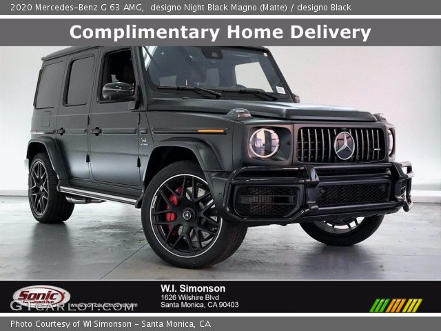 2020 Mercedes-Benz G 63 AMG in designo Night Black Magno (Matte)