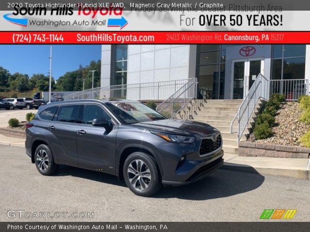 2020 Toyota Highlander Hybrid XLE AWD in Magnetic Gray Metallic