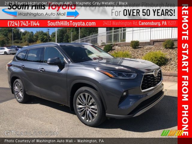 2020 Toyota Highlander Platinum AWD in Magnetic Gray Metallic