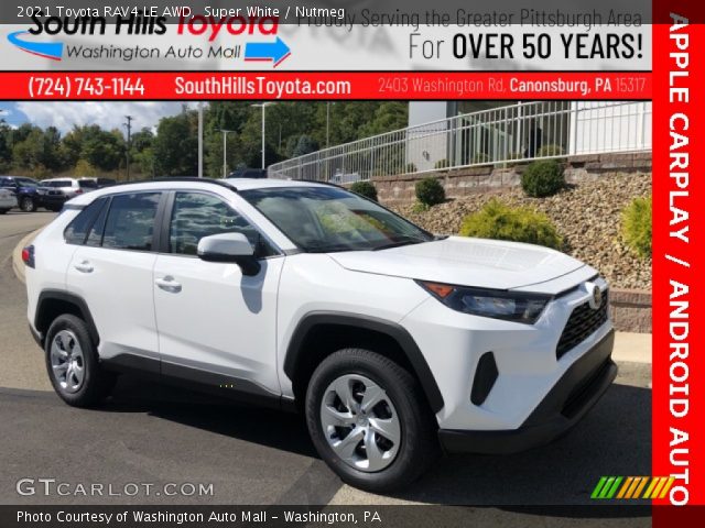 2021 Toyota RAV4 LE AWD in Super White