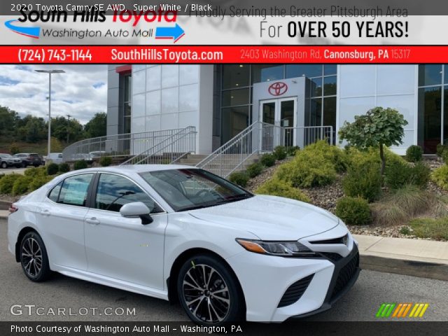 2020 Toyota Camry SE AWD in Super White