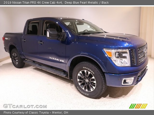 2019 Nissan Titan PRO 4X Crew Cab 4x4 in Deep Blue Pearl Metallic