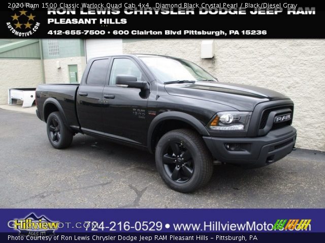 2020 Ram 1500 Classic Warlock Quad Cab 4x4 in Diamond Black Crystal Pearl