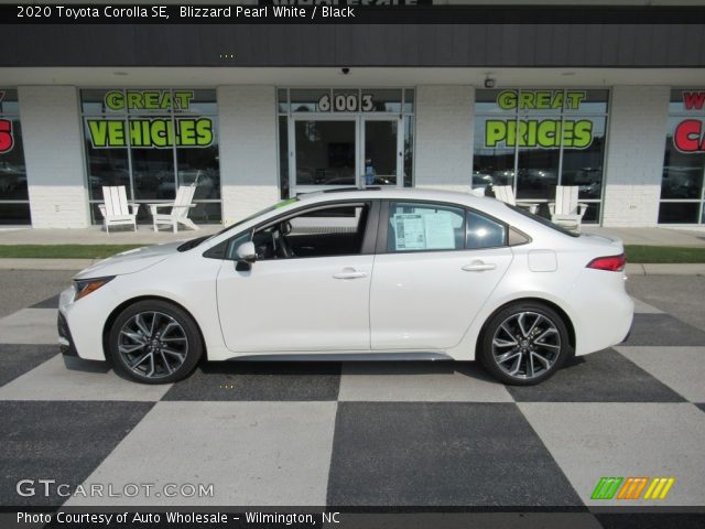 2020 Toyota Corolla SE in Blizzard Pearl White