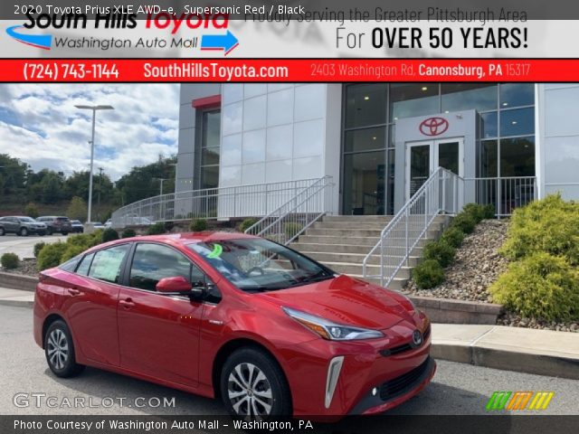 2020 Toyota Prius XLE AWD-e in Supersonic Red