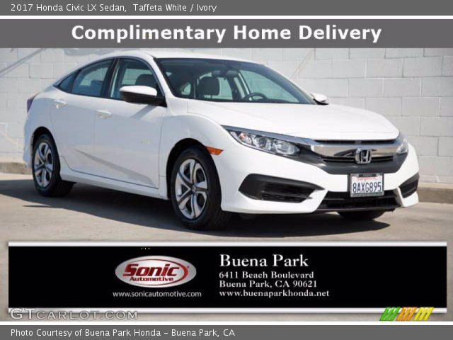 2017 Honda Civic LX Sedan in Taffeta White