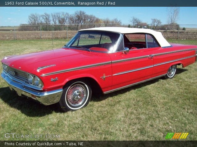 1963 Ford Galaxie 500/XL Convertible in Ranagoon Red