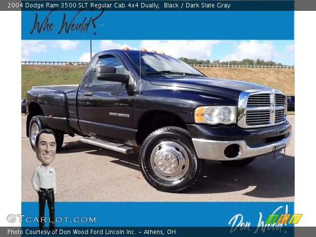 2004 Dodge Ram 3500 SLT Regular Cab 4x4 Dually in Black