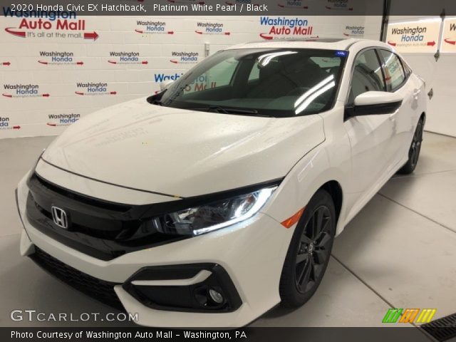 2020 Honda Civic EX Hatchback in Platinum White Pearl
