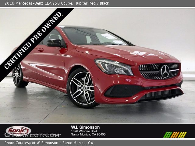 2018 Mercedes-Benz CLA 250 Coupe in Jupiter Red