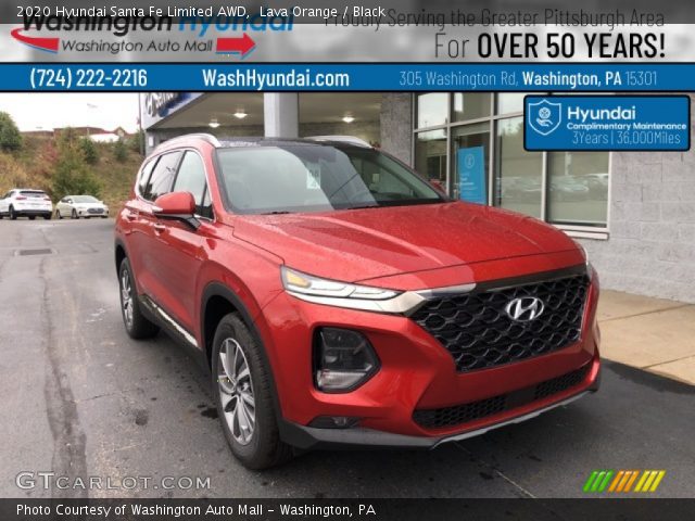 2020 Hyundai Santa Fe Limited AWD in Lava Orange