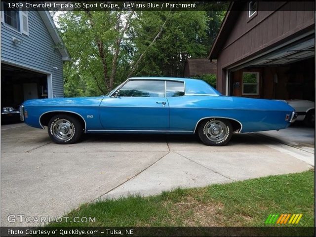 1969 Chevrolet Impala SS Sport Coupe in LeMans Blue