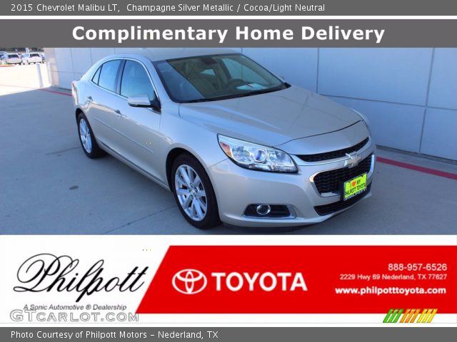 2015 Chevrolet Malibu LT in Champagne Silver Metallic