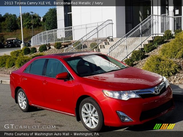 2013 Toyota Camry XLE V6 in Barcelona Red Metallic