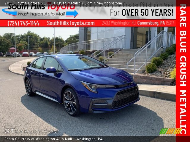 2021 Toyota Corolla SE in Blue Crush Metallic