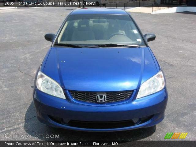 2005 Honda Civic LX Coupe in Fiji Blue Pearl