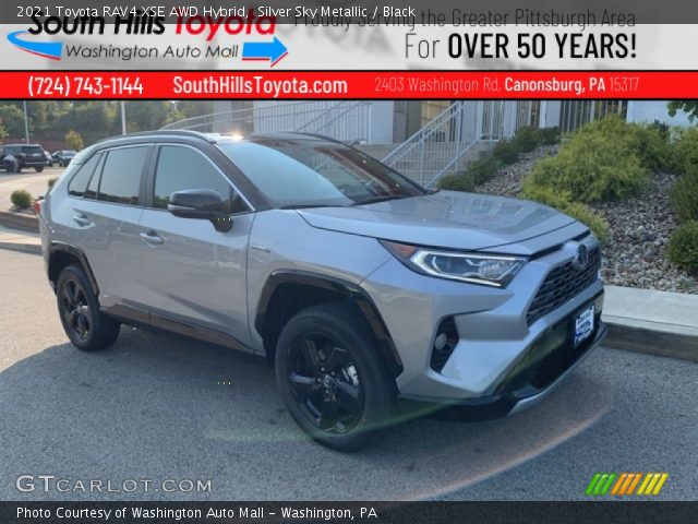 2021 Toyota RAV4 XSE AWD Hybrid in Silver Sky Metallic