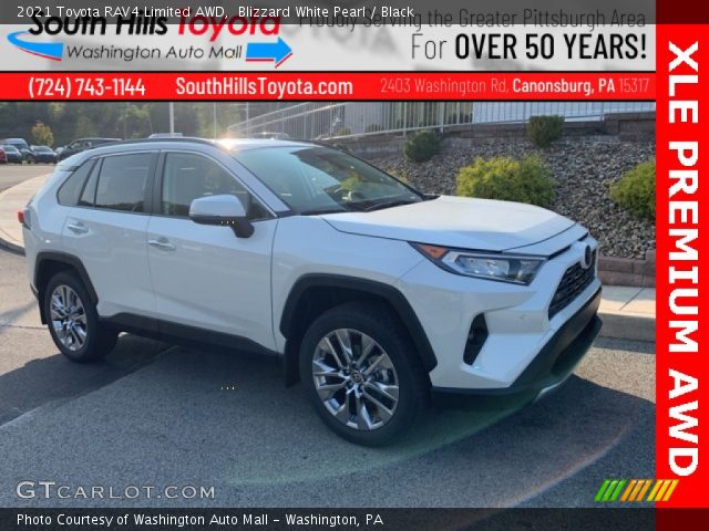2021 Toyota RAV4 Limited AWD in Blizzard White Pearl
