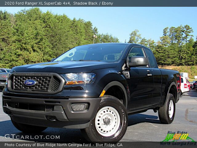 2020 Ford Ranger XL SuperCab 4x4 in Shadow Black
