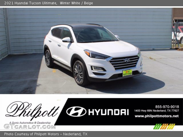 2021 Hyundai Tucson Ulitimate in Winter White