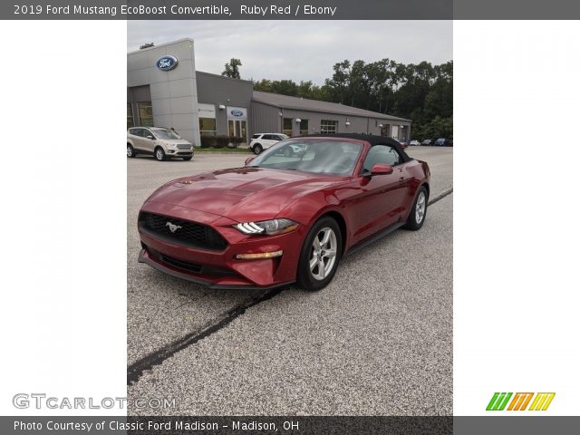 2019 Ford Mustang EcoBoost Convertible in Ruby Red
