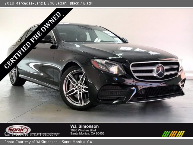2018 Mercedes-Benz E 300 Sedan in Black