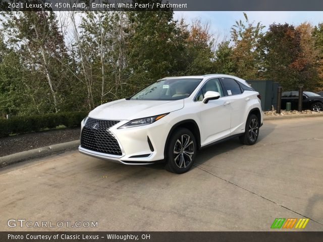 2021 Lexus RX 450h AWD in Eminent White Pearl