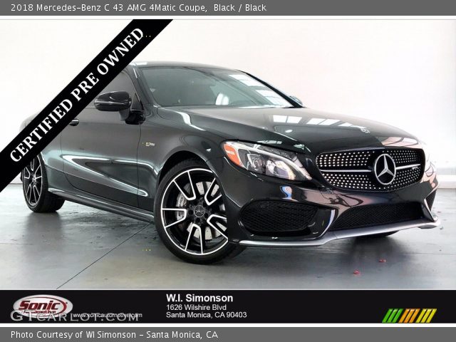 2018 Mercedes-Benz C 43 AMG 4Matic Coupe in Black