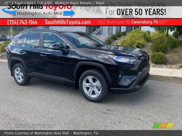 2021 Toyota RAV4 XLE AWD in Midnight Black Metallic