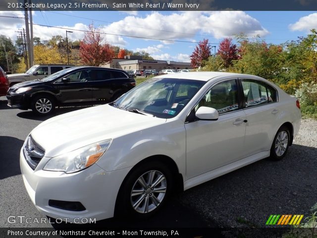 2012 Subaru Legacy 2.5i Premium in Satin White Pearl