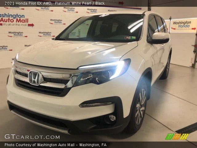 2021 Honda Pilot EX AWD in Platinum White Pearl