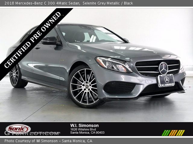 2018 Mercedes-Benz C 300 4Matic Sedan in Selenite Grey Metallic