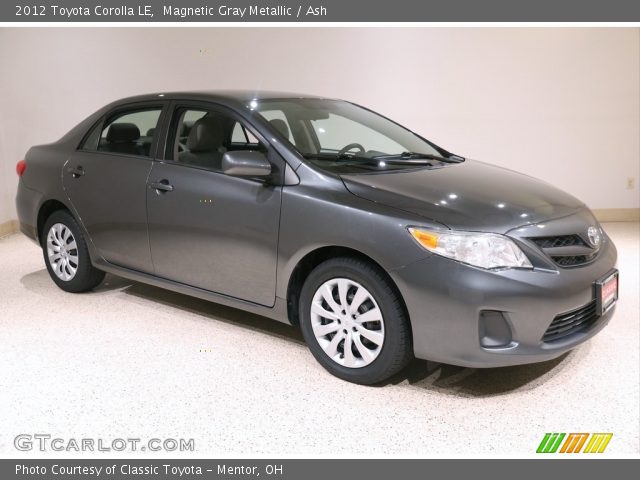 2012 Toyota Corolla LE in Magnetic Gray Metallic