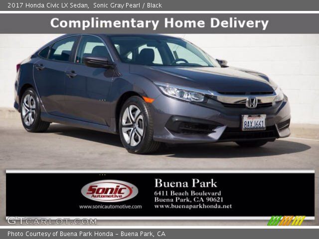 2017 Honda Civic LX Sedan in Sonic Gray Pearl