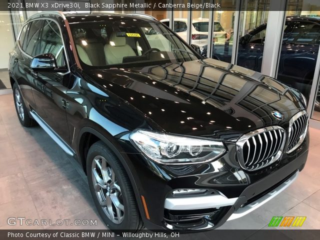 2021 BMW X3 xDrive30i in Black Sapphire Metallic