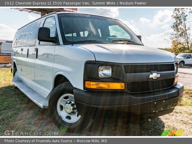 2012 Chevrolet Express LS 3500 Passenger Van in Summit White