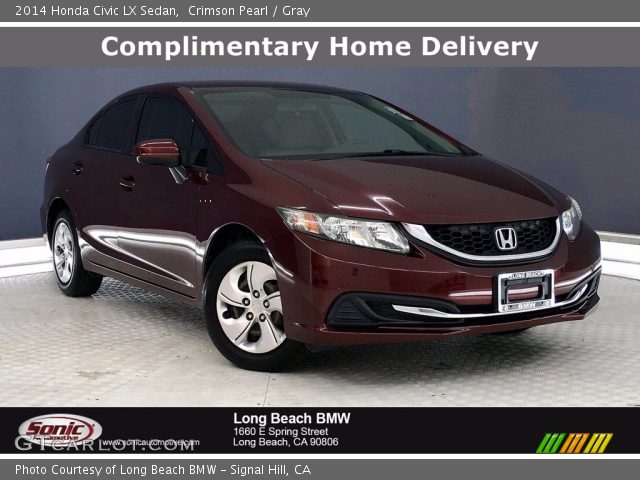 2014 Honda Civic LX Sedan in Crimson Pearl