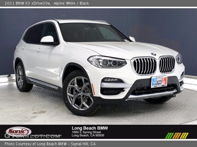 2021 BMW X3 xDrive30e in Alpine White