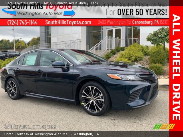 2020 Toyota Camry SE AWD in Galactic Aqua Mica