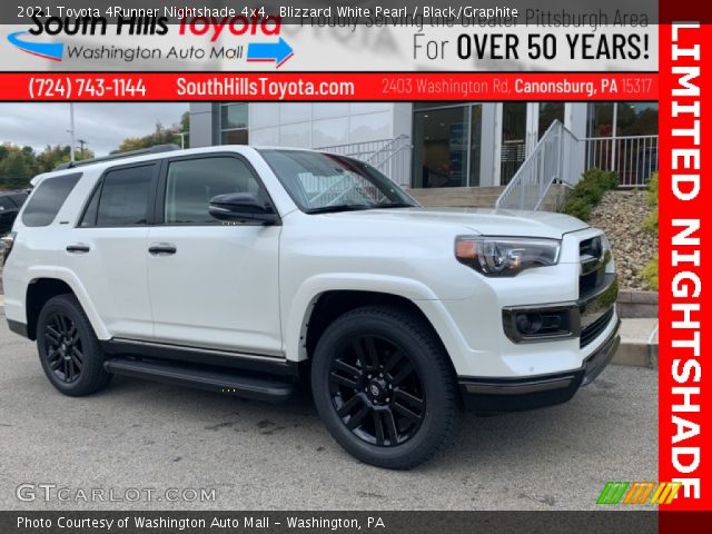 2021 Toyota 4Runner Nightshade 4x4 in Blizzard White Pearl