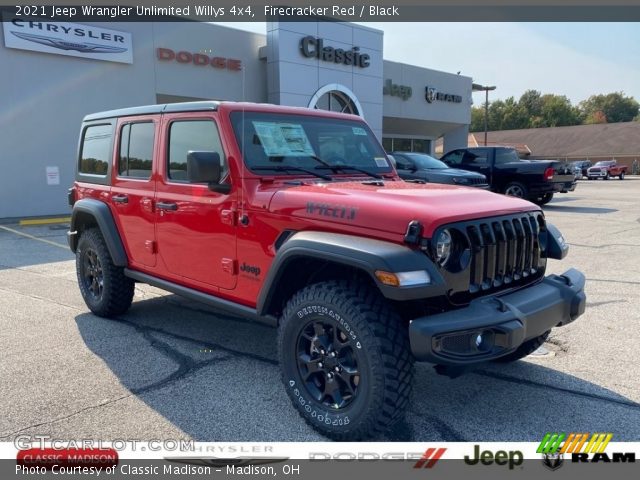 2021 Jeep Wrangler Unlimited Willys 4x4 in Firecracker Red