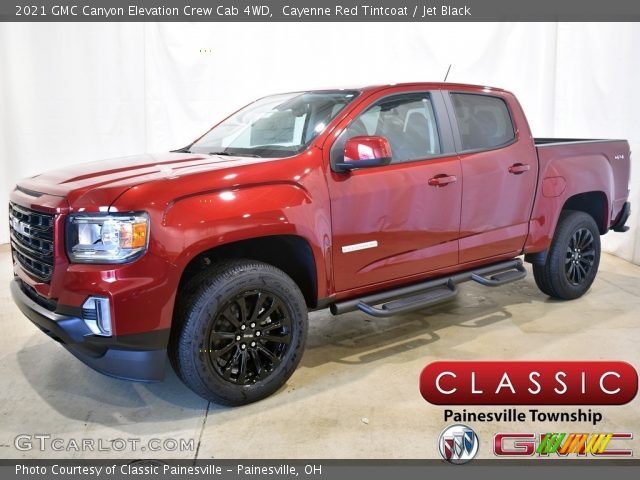 2021 GMC Canyon Elevation Crew Cab 4WD in Cayenne Red Tintcoat