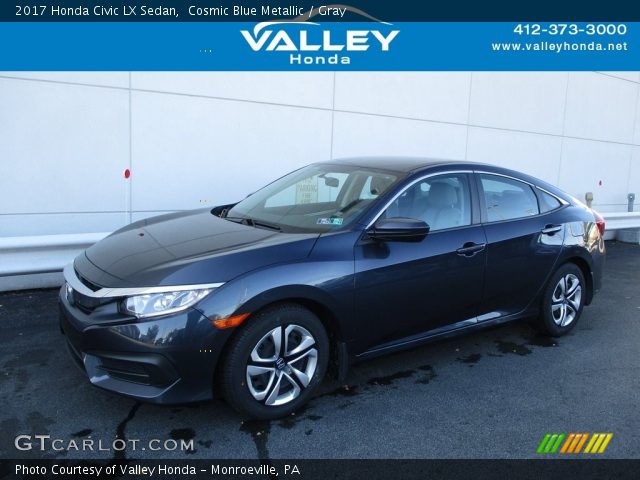 2017 Honda Civic LX Sedan in Cosmic Blue Metallic