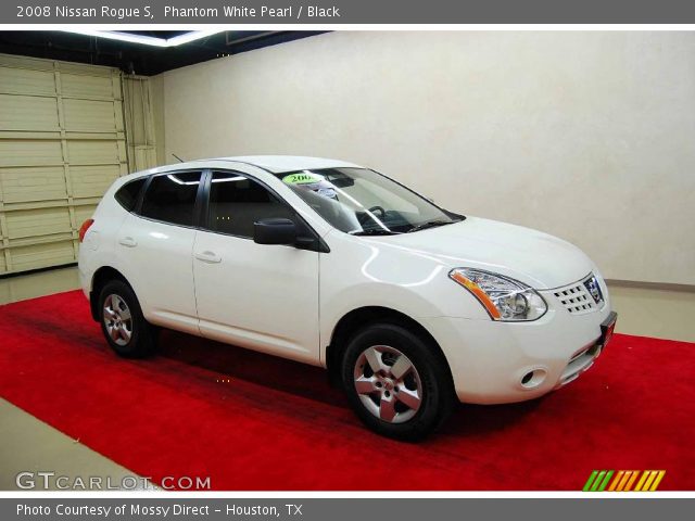 2008 Nissan Rogue S in Phantom White Pearl