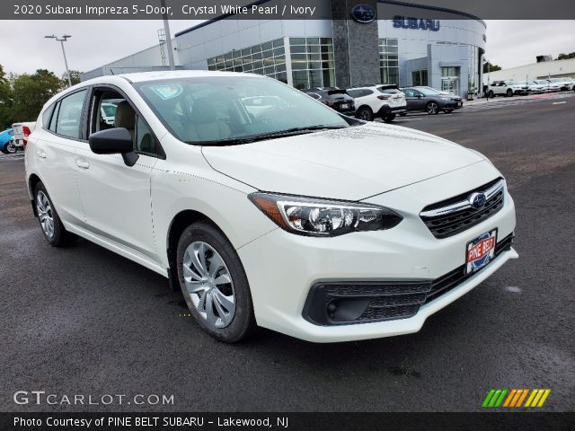 2020 Subaru Impreza 5-Door in Crystal White Pearl