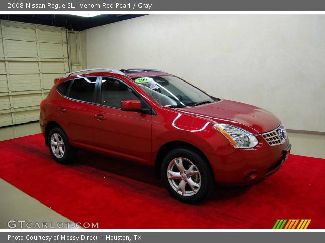 2008 Nissan Rogue SL in Venom Red Pearl