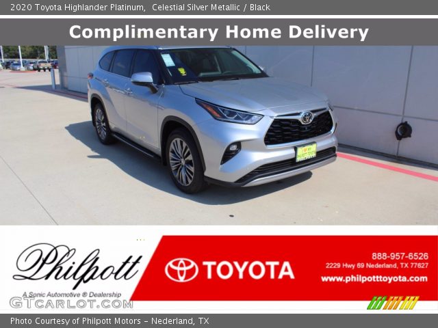 2020 Toyota Highlander Platinum in Celestial Silver Metallic